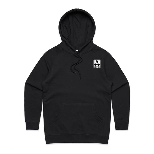 Launch Logo Pullover Hoodie (Women’s) — AloneTees 2025 Drop