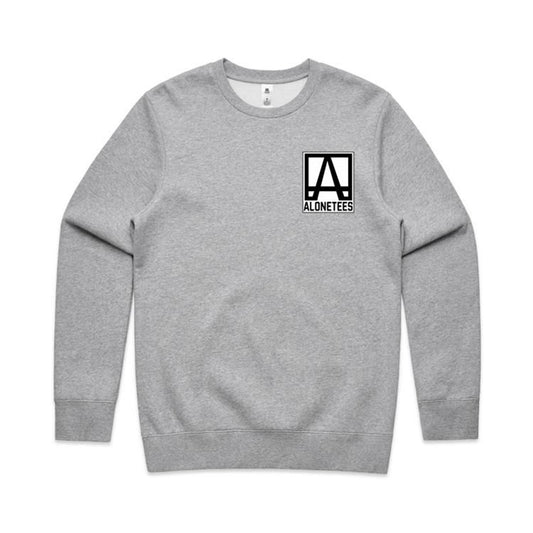 Launch Logo Fleece Crew (Men’s) — AloneTees 2025 Drop