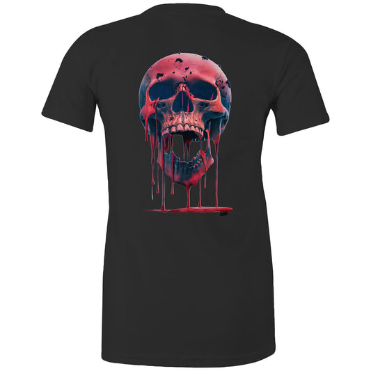 //H:25_PINKSKULL Womens T-Shirt