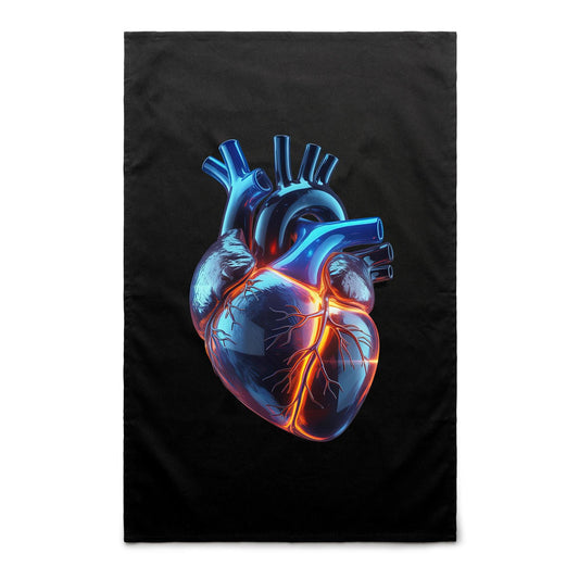 Heart Graphic Tea Towel — AloneTees Halloween Drop