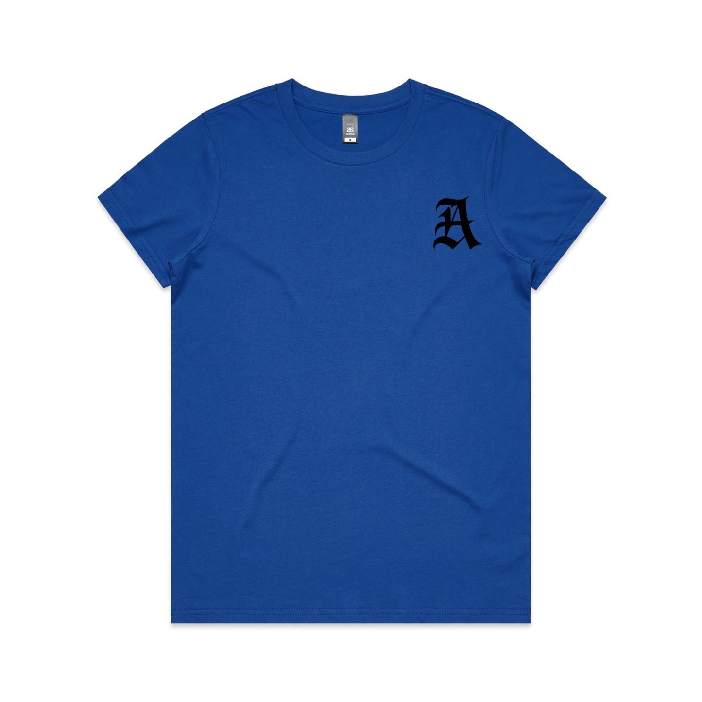 AloneTees “Classic A x Stretch Back” Logo T-Shirt — Women’s Fit