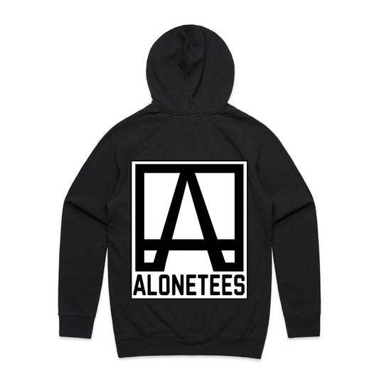 Launch Logo Pullover Hoodie (Men’s) — AloneTees 2025 Drop