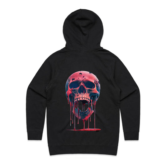 Halloween 2025 Supply Hood Womens — Pink Skull — AloneTees