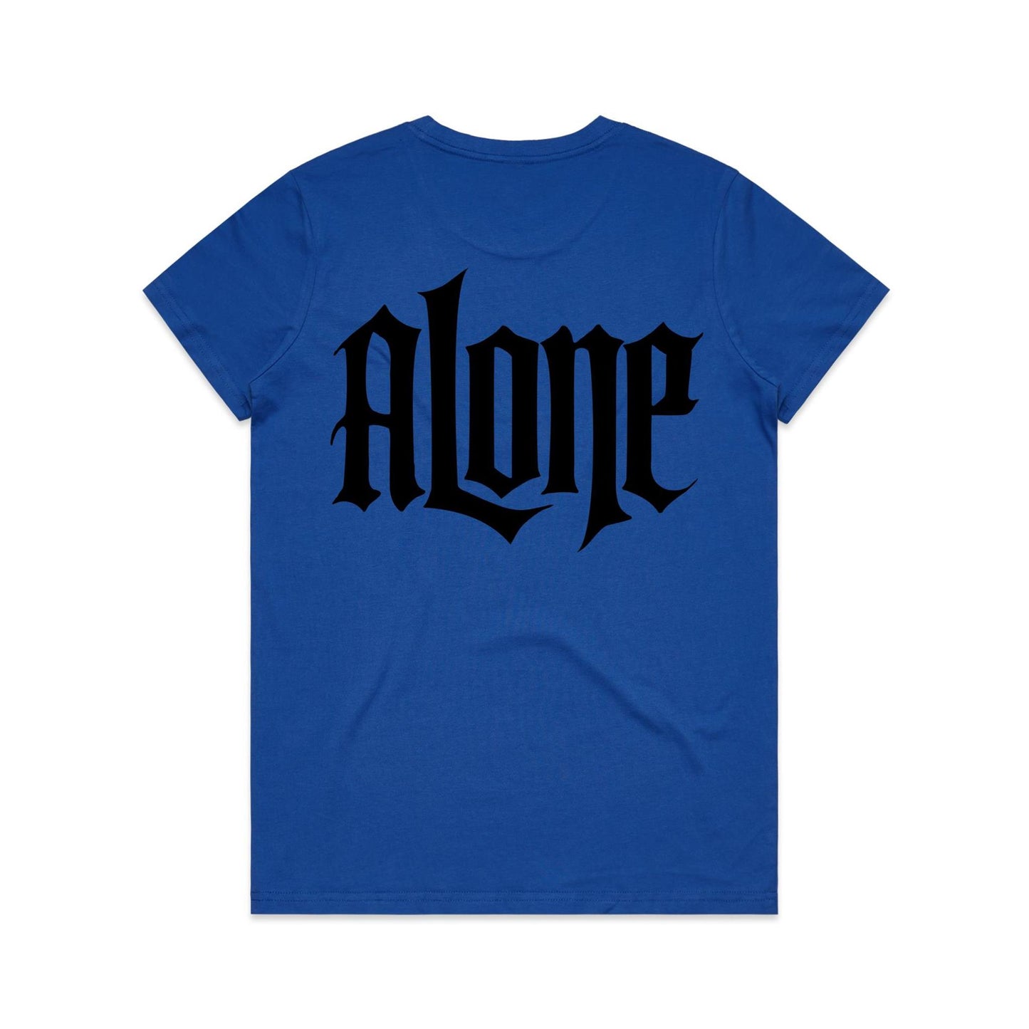 AloneTees “Classic A x Stretch Back” Logo T-Shirt — Women’s Fit